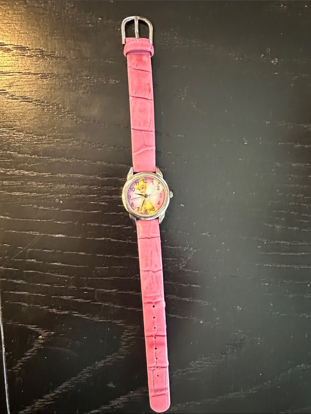 Disney Tinkerbell Pink Children's Analog Watch with Colorful Dial